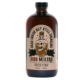 Dibs Mixers Spiced Syrup - Fall Spice Syrup for Cocktails, Coffee, Pancakes & Desserts - With Cinnamon, Star Anise, Clove, Nutmeg, Orange Oil & Tea Extracts - Veteran-Owned, Bartender-Crafted - 16oz