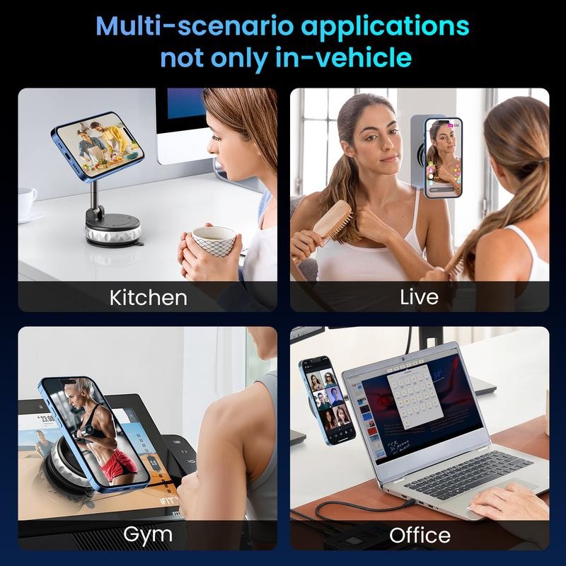 2025 Upgrade Magnetic Car Phone Holder, 360° Rotation & Extension,