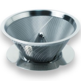 Magma Dripper by Espresso Tokyo Stainless Steel Coffee Dripper W Shape for Everyone to Reproduce Top Barista Flavors for 1-3 Cups MagMa Dripper