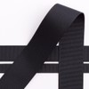 Italian Options Grosgrain Ribbon, 25mm x 10 Metre Roll, Black