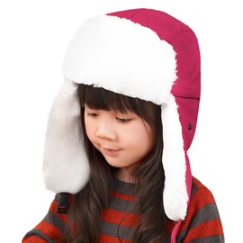 Bao Core Flying Hat, Children's, Winter, Thermal Hat, Kids Hat, Skiing, Fleece Lined, Warm, Full Guard for Head, Neck, Ears, Ski Hat, Cap, Boys, Girls, Pilot Cap, Ear Mats, Cold Protection, Thermal,