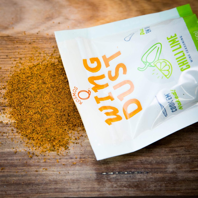 Kosmos Q Chili Lime Wing Dust, Fiery & Zesty Chicken