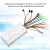 Electric Cycle Brushless Square Wave Controller with Lamp Wire for