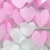 205Ft Hot Pink Heart Tissue Paper Streamer Big Love Heart