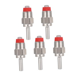 Sosoport 1set Pig Drinking Spout Cups Dispenser Trough Feed Beverage System Water Cup Small Water Bottle Straw Starter Chick Water Drinker Livestock Bowl Pig Drinker Nipples Stainless 5pcs