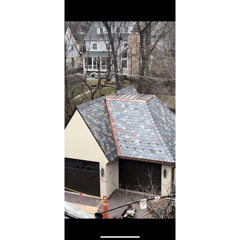 Vermont New Natural Slate Tile Roofing Gray Green 1” Thickness