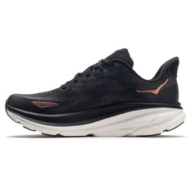 HOKA ONE ONE Women's Clifton 9 Shoes (Black/Copper, us_Footwear_Size_System, Adult, Women, Numeric, Medium, Numeric_10)