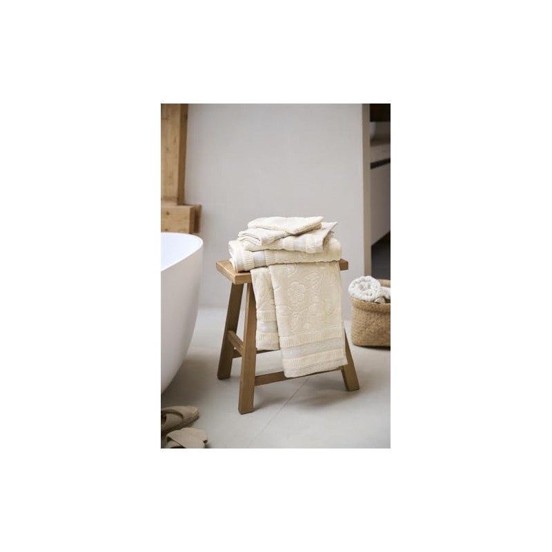 PIP STUDIO Jasmin Jaquard Bath Towel Sand 70 x 140