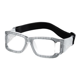 Vyloky Optical Sports Glasses with Prescription, Perfect Fit Safety Glasses, Dioptres: -1.5 to -8.0, Anti-Fog UV Protection, Suitable for Glasses Wearers, Basketball, Running, Cycling (1.57 Grey -3D)