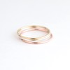 stackable ring. SMOOTH stacking band. rose, yellow gold filled or