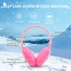 Pesaat Winter EarMuffs for Kids Outdoor Girls Knitted Ear Cover