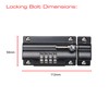 Sterling CLB110BK 110mm 4 Unique Combination Locking Bolt-Black-with Anti-Tamper Security