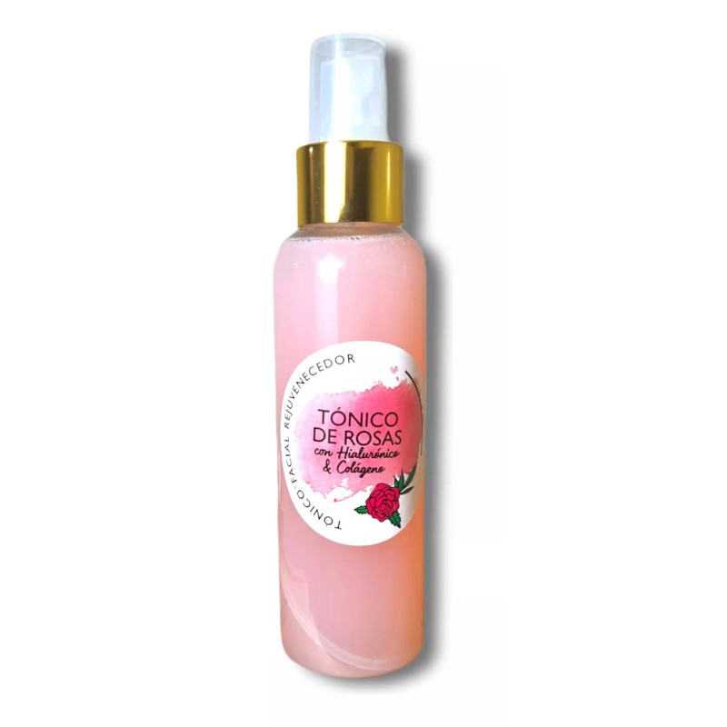 Crema Rosita Tónico Ácido Hialurónico Colágeno Jabón Rosas