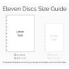 Eleven Discs Letter Size Translucent Discbound Poly Cover Set with