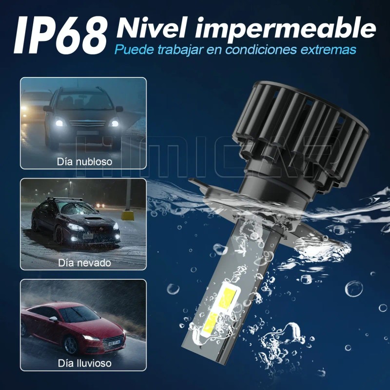 Kit De Faros Auto Led H4 9005 9006 H7 H11