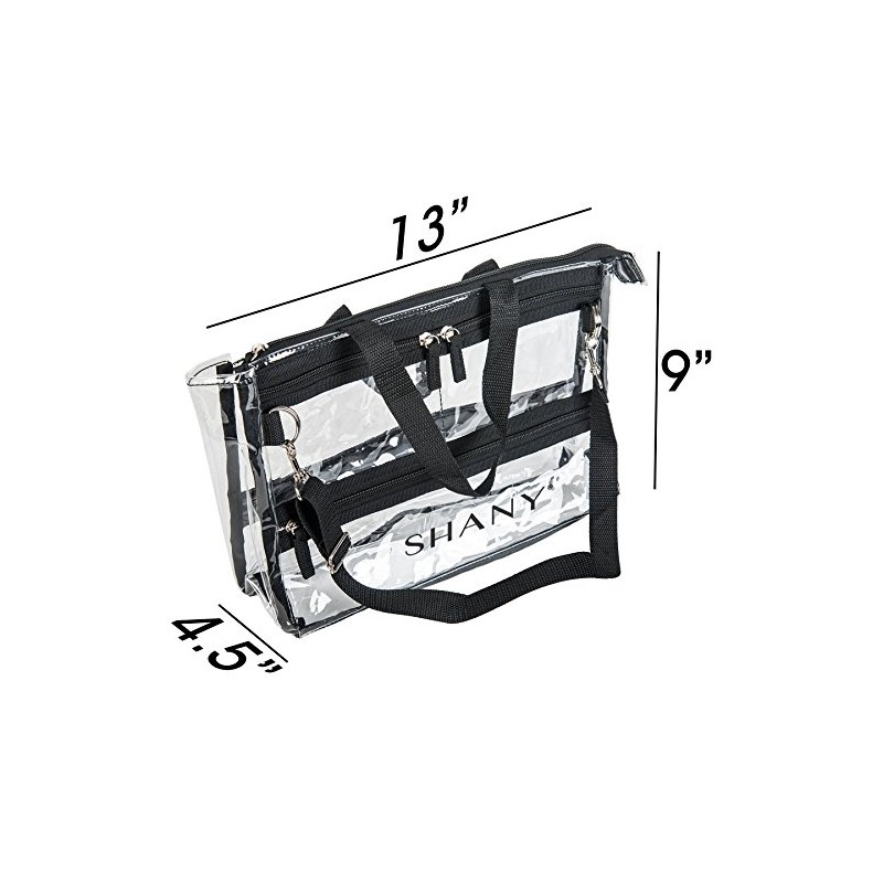 SHANY Clear Travel Makeup Bag - Cosmetics Organizer - Game