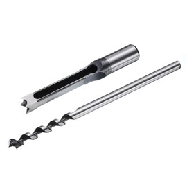 sourcing map Square Hole Drill Bit for Wood 12.5mm Hollow Chisel Mortiser Auger Spur Cutter Tool, High Carbon Steel for Woodworking Carpentry
