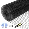 Tongmo 48" x 50' Black Hardware Cloth, 1inch Mesh Chicken