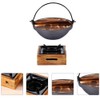 Japanese Cast Iron Sukiyaki Hot Pot Set - 7.87 Inch
