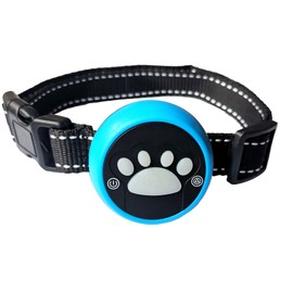 Luminous artifact automatic locking bark stop dog training drive dog early warning vibration vibration anti dog bark rechargeable waterproof dog training device skyblue