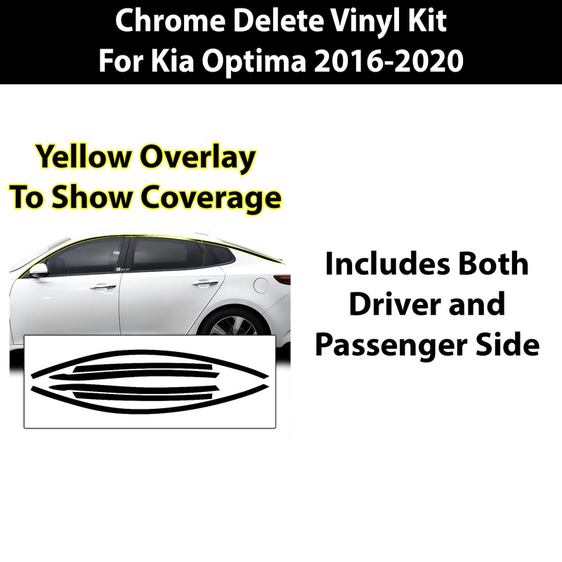 BOGAR TECH DESIGNS Side Window Chrome Delete Sticker Decal Vinyl