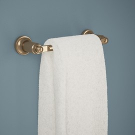 Delta Saylor 2-Piece Bathroom Set with 8 in. Hand Towel Holder and Toilet Paper Holder | Champagne Bronze Gold Bathroom Accessories | Bathroom Hardware Set