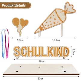 Luckeey First Day of School Gift, Wooden Money Gift, Meaningful First Day of School Gifts, Lucky Charm, First Day of School Gifts, Gift for First Day of School, Girls' First Day of School Table