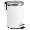 bremermann Pedal Bin with Automatic Lowering Mechanism, 3 L (White)