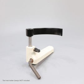 Hurricane Turning Tools,5" Diameter Curved Tool Rest For Turning Small Bowls on Wood Lathe, 5/8" Diameter Post, 4" Post Length