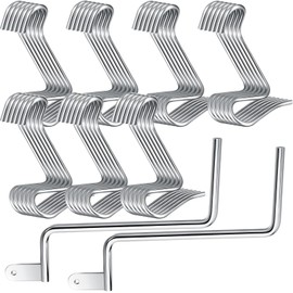 Hicarer 68 Pcs Fence Wire Tightener Tool with Tighteners Handle Stainless Steel Fence Stretcher Bulk Fence Wire Tensioner Twisting Tools Barbed Wire Repair Tool for Wire Fence Post Garden Farms