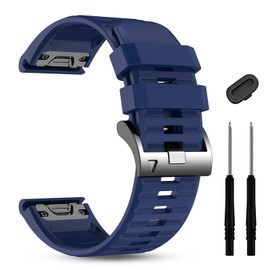 22mm Quickfit Watch Bands for Garmin Tactix 8/Fenix 8 AMOLED-47mm/7/7 Pro/6/6 Pro/5/5 Plus/quatix 7 Pro,Silicone Sport Strap Compatible with Garmin Fenix E/Descent G2/G1 Solar/Forerunner 945/955/965