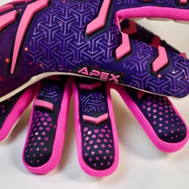 Renegade GK Apex Strapless Professional Soccer Goalie Gloves (Sizes 6-12, Level 5.5) 4+5MM EXT Contact Grip | Evo Negative Cut Goalkeeper Gloves for Elite Play (Flare 2.0 (Non-Fingersave), 7)