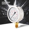 Luqeeg Pressure gauge, oil pressure gauge, 0-400 bar, gas pressure