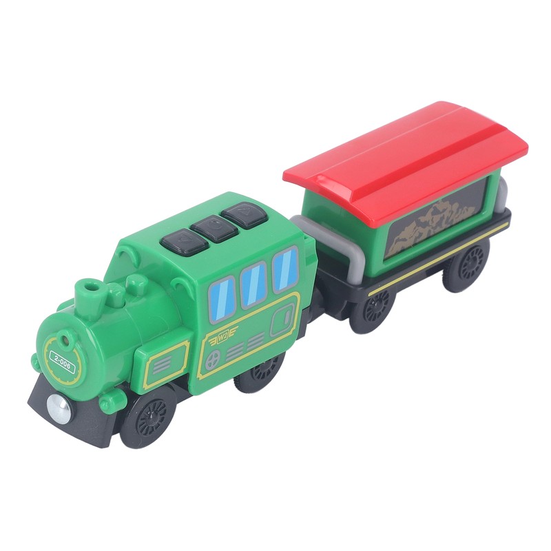 Battery Operated Locomotive Train Set Light Sound Effect Interesting Play