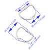 HAJXZH 4 PCS Binding Book Rings 1.5 Inch D-Shaped Key