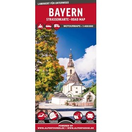 MoTourMaps Bayern Auto- und Motorradkarte 1:400.000: reißfest • wasserfest • beschreibbar (MOTOURMAPS: Laminierte Auto- und Motorrad-Straßenkarten für unterwegs)