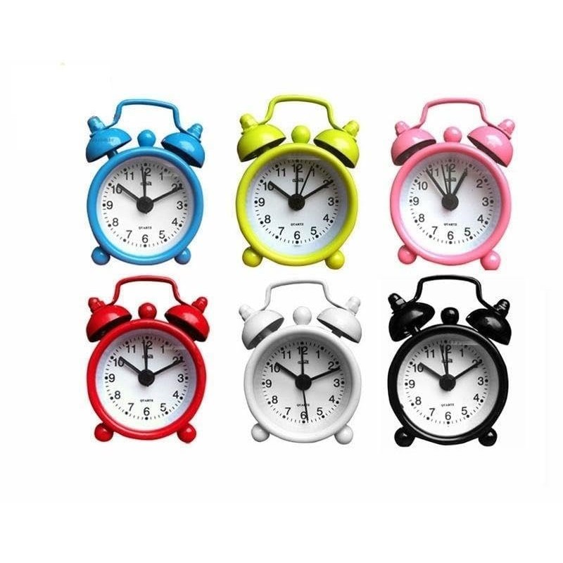 Mini Retro Travel Alarm Clock Creative Metal Digital Alarm Clock