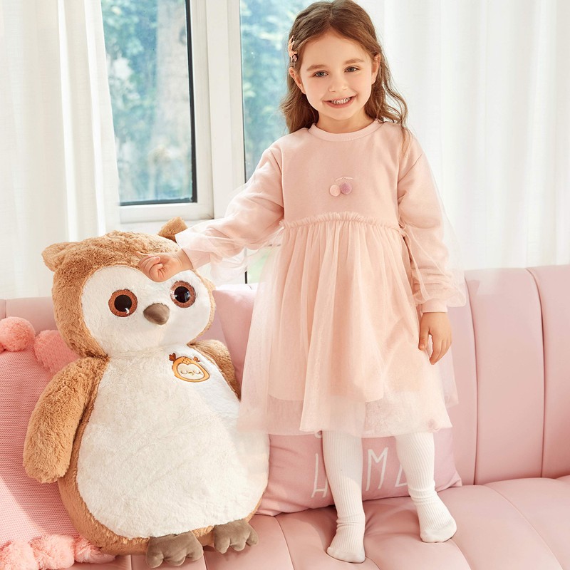 IKASA Giant Owl Stuffed Animal Plush Toy,23" Large Cute Jumbo