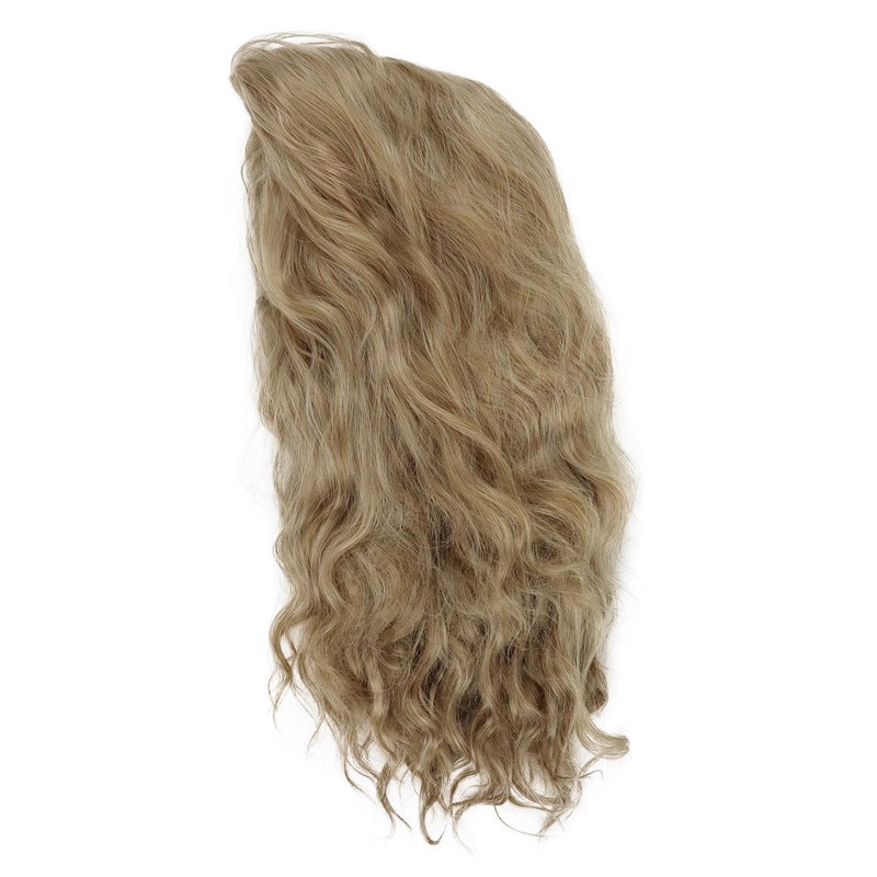 20 inch Long Blonde 80s Wig for Men Curly Rocker