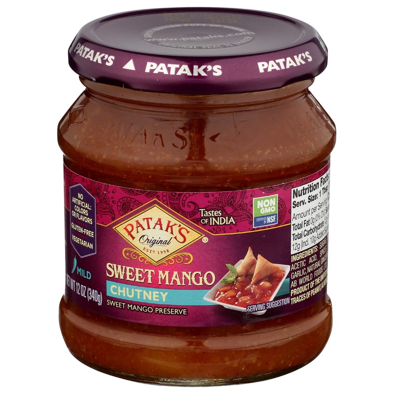 Patak's Sweet Mango Chutney, 12 Fl Oz