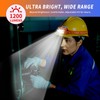 BeaMystGear Headlamp Rechargeable LED, 800 Lumens with Red & White