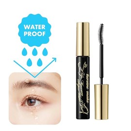 Heroine Make by KissMe Waterproof Mascara Black | Volumizing, Lengthening & Smudge-Proof Formula | Waterproof Mascara for Long-Lasting Curl & Volume |