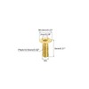 sourcing map Flat Head Screws M3 0.5 x 8 mm