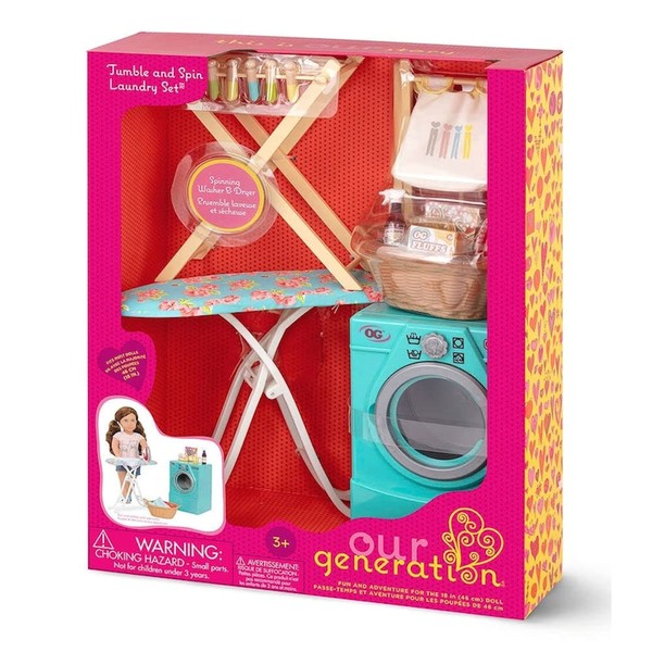 Our Generation Tumble and Spin Laundry Set for 18" Dolls