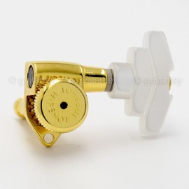 Hipshot NEW Hipshot Grip-Lock Open-Gear w/ White Pearl IMPERIAL Buttons 3x3 - GOLD