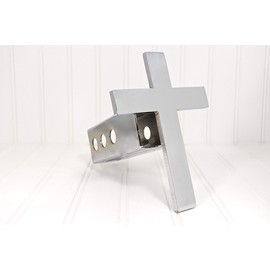 Custom Hitch Covers 12582-Chrome Classic Cross Hitch Cover, 2"