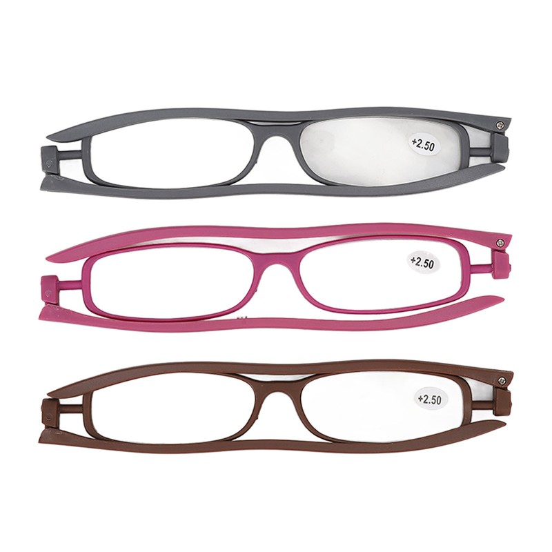Reading Glasses 360 Degree Foldable Legs Lightweight Presbyopic Eyeglasses for