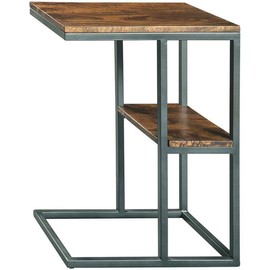 Ashley Furniture Signature Design by Ashley Forestmin 1 Shelf End Table in Black and Natural