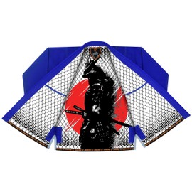 Jaguar Pro Gear – Way of the Warrior Inner Sublimated - Pro Brazilian Jiu Jitsu BJJ Kimono Gi Uniform Unisex - Belt Included (Blue, K-1)