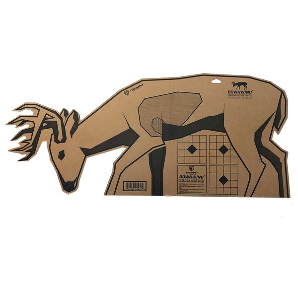 Downwind | Big Buck | Cardboard Target | 3 Targets | 40 x 17.5 Inches | Deer Vitals | Deer | Archery Targets | Hunting Accessories